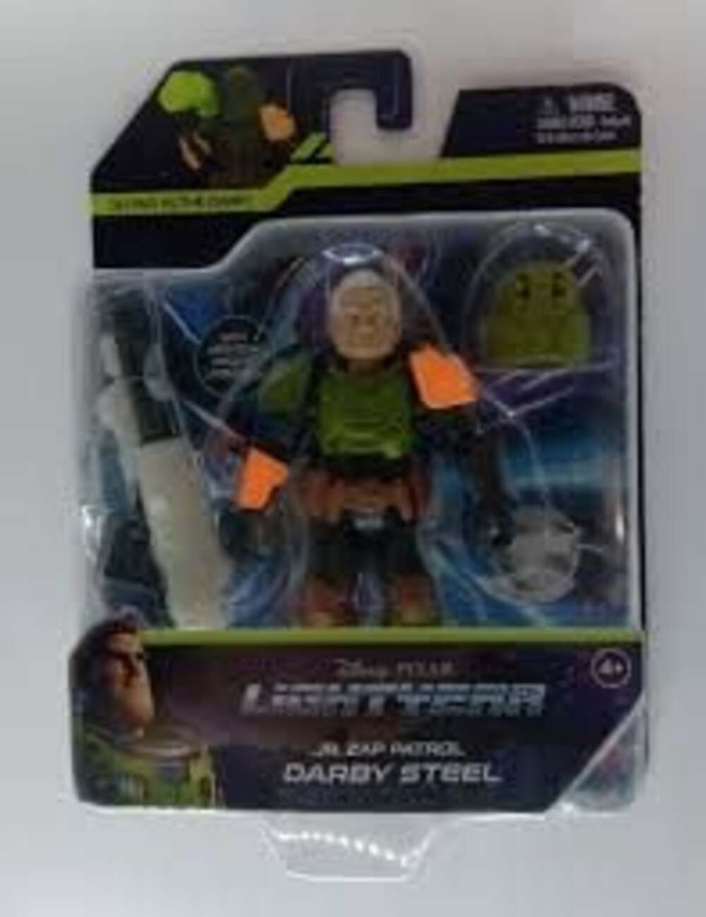 Disney Pixar Lightyear Jr. Zap Patrol Darby Steel Glow in the Dark Action Figure